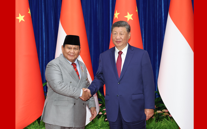 習(xí)近平會(huì)見(jiàn)印度尼西亞總統(tǒng)普拉博沃